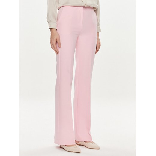 Maryley Spodnie materiałowe 24EB587/43OR Różowy Wide Leg ze sklepu MODIVO w kategorii Spodnie damskie - zdjęcie 182658366