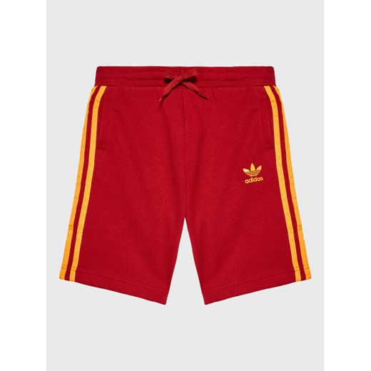 adidas Szorty sportowe adicolor HL9414 Czerwony Regular Fit ze sklepu MODIVO w kategorii Spodenki chłopięce - zdjęcie 182658409