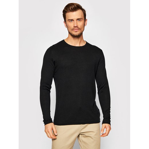 Selected Homme Sweter Rome 16079774 Czarny Regular Fit ze sklepu MODIVO w kategorii Swetry męskie - zdjęcie 182658457