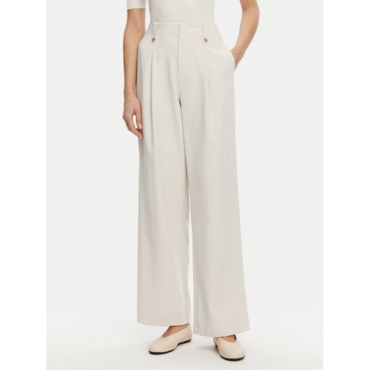 Calvin Klein Jeans Spodnie materiałowe J20J225343 Szary Wide Leg ze sklepu MODIVO w kategorii Spodnie damskie - zdjęcie 182658576