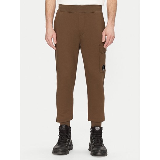 C.P. Company Spodnie dresowe 18CMSP017A005086W Zielony Regular Fit ze sklepu MODIVO w kategorii Spodnie męskie - zdjęcie 182658626