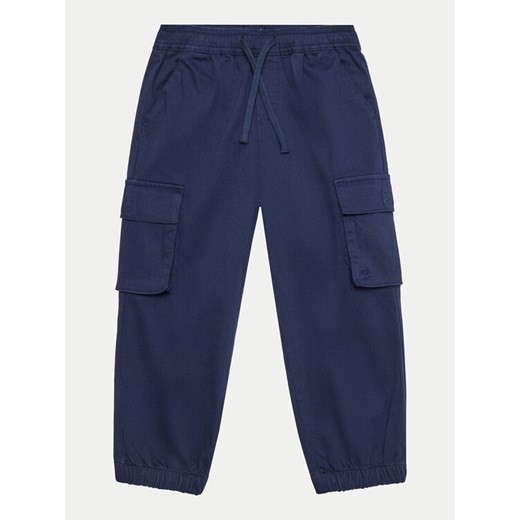 United Colors Of Benetton Joggery 4HM6GF01Z Granatowy Regular Fit ze sklepu MODIVO w kategorii Spodnie chłopięce - zdjęcie 182658638