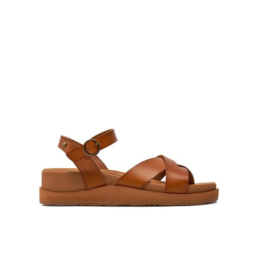 Roxy Sandały ARJL200848 Brązowy ze sklepu MODIVO w kategorii Sandały damskie - zdjęcie 182658679