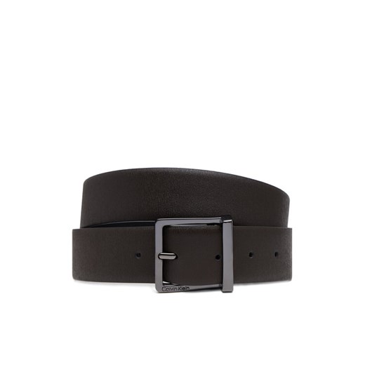 Calvin Klein Pasek Męski Sleek Square Tex 35Mm K50K512837 Brązowy ze sklepu MODIVO w kategorii Paski męskie - zdjęcie 182658715