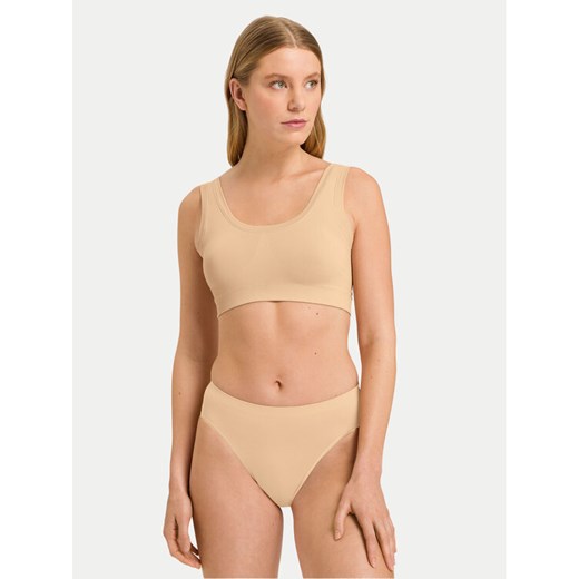 Hanro Biustonosz top Touch Feeling 71806 Beżowy ze sklepu MODIVO w kategorii Biustonosze - zdjęcie 182658745