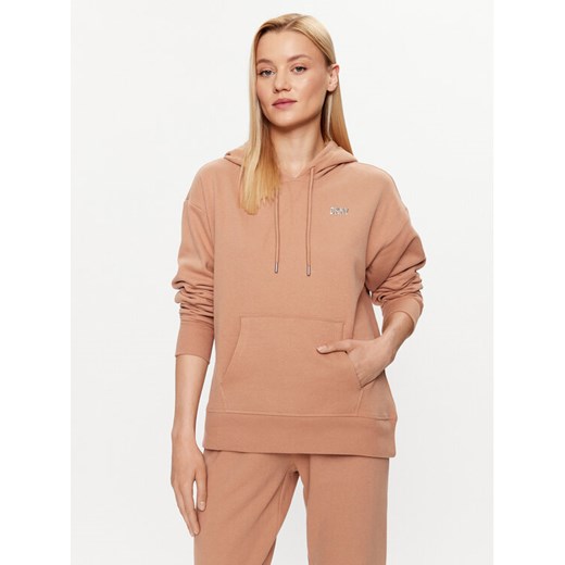 DKNY Sport Bluza DP2T9057 Brązowy Regular Fit ze sklepu MODIVO w kategorii Bluzy damskie - zdjęcie 182658747