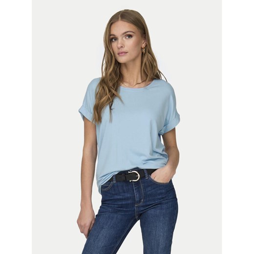 ONLY T-Shirt Moster 15106662 Błękitny Regular Fit ze sklepu MODIVO w kategorii Bluzki damskie - zdjęcie 182658755