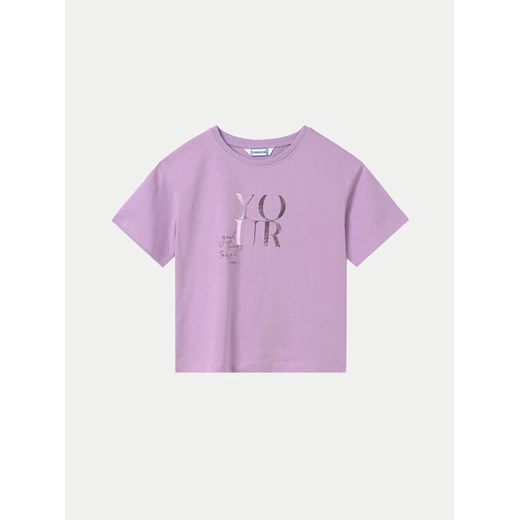 Mayoral T-Shirt 6024 Fioletowy Regular Fit ze sklepu MODIVO w kategorii Bluzki dziewczęce - zdjęcie 182658757