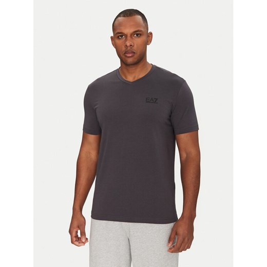EA7 Emporio Armani T-Shirt 8NPT27 PJVQZ U8115 Szary Regular Fit ze sklepu MODIVO w kategorii T-shirty męskie - zdjęcie 182658858