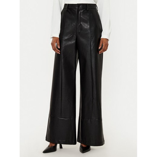 BARDOT Spodnie z imitacji skóry 58936PB Czarny Slim Fit ze sklepu MODIVO w kategorii Sukienki - zdjęcie 182658878