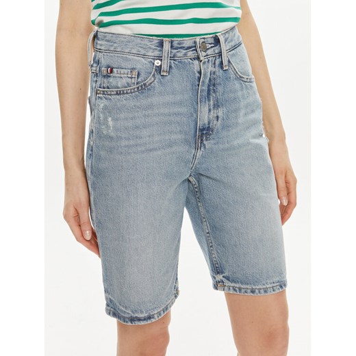 Tommy Hilfiger Szorty jeansowe WW0WW41326 Niebieski Slim Fit ze sklepu MODIVO w kategorii Szorty - zdjęcie 182658907