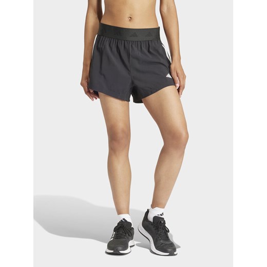 adidas Szorty sportowe Hyperglam IT4665 Czarny Regular Fit ze sklepu MODIVO w kategorii Szorty - zdjęcie 182658938