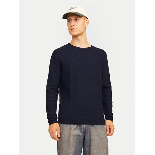 Jack&Jones Sweter Cooper 12258407 Granatowy Regular Fit ze sklepu MODIVO w kategorii Swetry męskie - zdjęcie 182658957