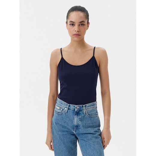 Gap Top 701570-04 Granatowy Slim Fit ze sklepu MODIVO w kategorii Bluzki damskie - zdjęcie 182658996