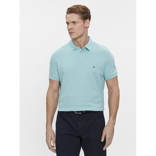 Tommy Hilfiger Polo 1985 MW0MW17770 Niebieski Regular Fit ze sklepu MODIVO w kategorii T-shirty męskie - zdjęcie 182659086