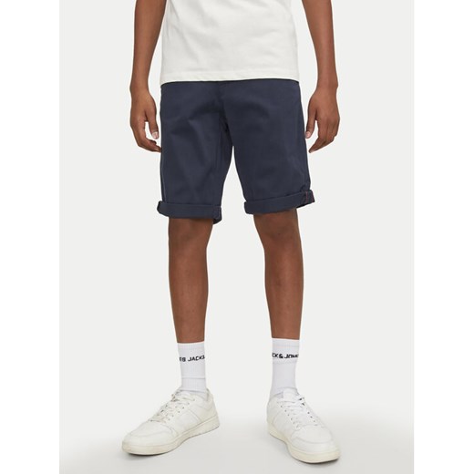 Jack&Jones Junior Szorty materiałowe Bowie 12172213 Granatowy Regular Fit ze sklepu MODIVO w kategorii Spodenki chłopięce - zdjęcie 182659105