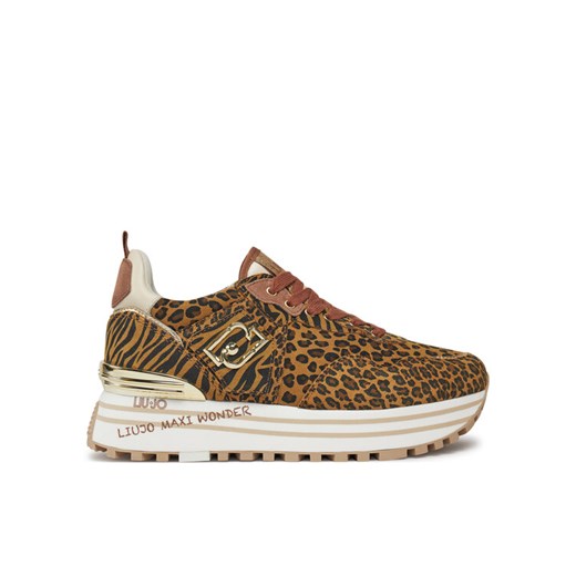 Liu Jo Sneakersy Maxi Wonder 01 BA4047 PX195 Brązowy ze sklepu MODIVO w kategorii Buty sportowe damskie - zdjęcie 182659185
