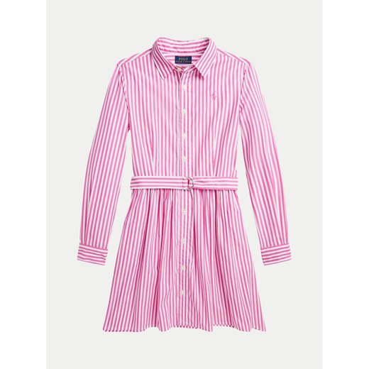 Polo Ralph Lauren Sukienka koszulowa 313934134001 Różowy Regular Fit ze sklepu MODIVO w kategorii Sukienki dziewczęce - zdjęcie 182659195