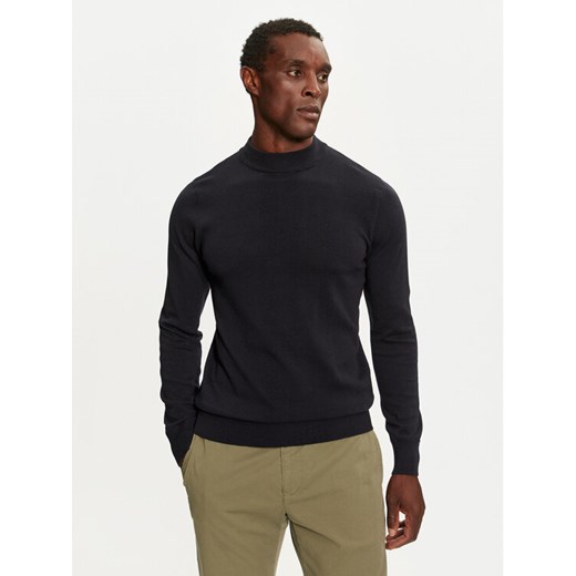 Brave Soul Sweter MK-230TURTLE2 Granatowy Regular Fit ze sklepu MODIVO w kategorii Swetry męskie - zdjęcie 182659198