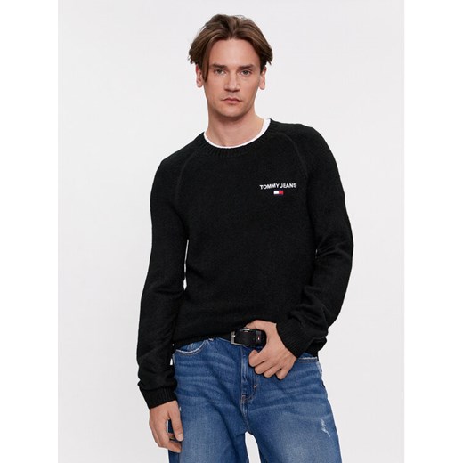 Tommy Jeans Sweter DM0DM17756 Czarny Regular Fit ze sklepu MODIVO w kategorii Swetry męskie - zdjęcie 182659238
