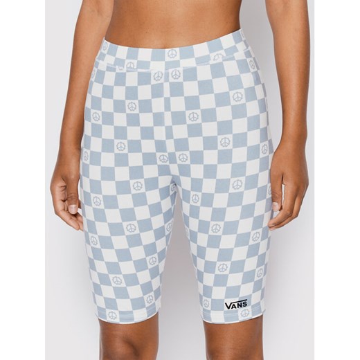 Vans Kolarki Flying V Print VN0A7PNE Błękitny Slim Fit ze sklepu MODIVO w kategorii Szorty - zdjęcie 182659275