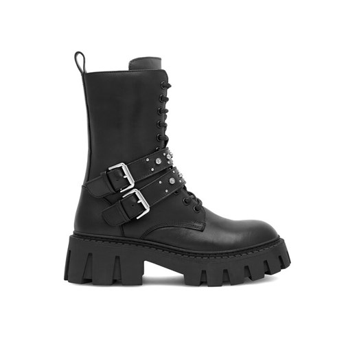 Eva Minge Botki GANDRA-8326 Czarny ze sklepu MODIVO w kategorii Workery damskie - zdjęcie 182659316