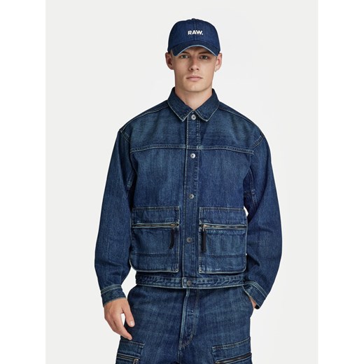 G-Star Raw Kurtka jeansowa Utility D24330-D577-G334 Niebieski Regular Fit ze sklepu MODIVO w kategorii Kurtki męskie - zdjęcie 182659488