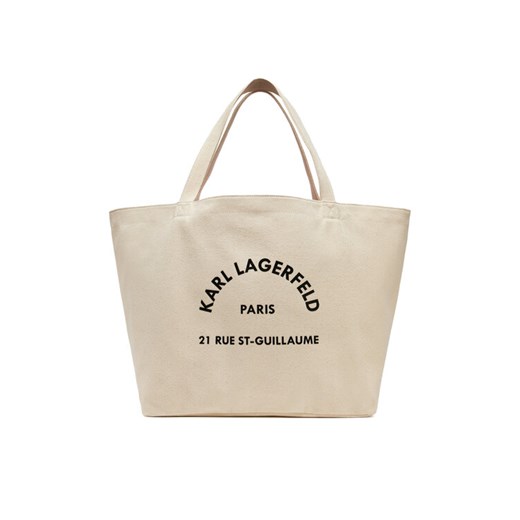 KARL LAGERFELD Torebka A1W50006 Beżowy ze sklepu MODIVO w kategorii Torby Shopper bag - zdjęcie 182659505