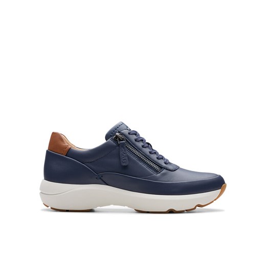 Clarks Sneakersy Tivoli Zip 26176649 Granatowy ze sklepu MODIVO w kategorii Buty sportowe damskie - zdjęcie 182659555