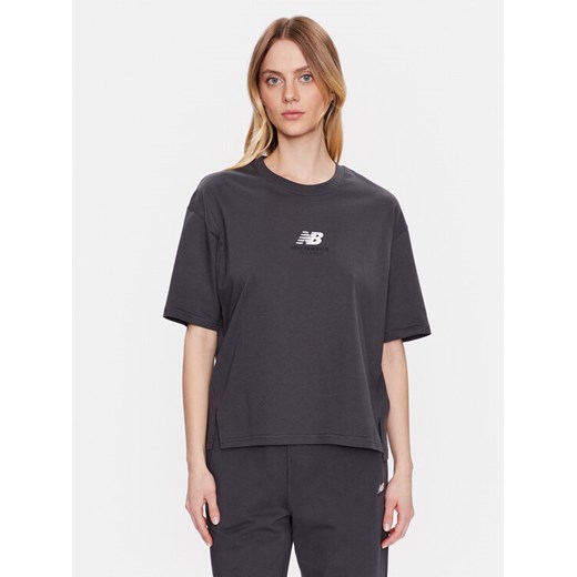 New Balance T-Shirt WT31511 Szary Oversize ze sklepu MODIVO w kategorii Bluzki damskie - zdjęcie 182659556