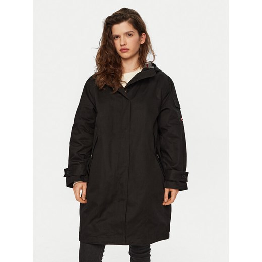 Hunter Parka Hanley HARW0015242 Czarny Regular Fit ze sklepu MODIVO w kategorii Parki damskie - zdjęcie 182659577