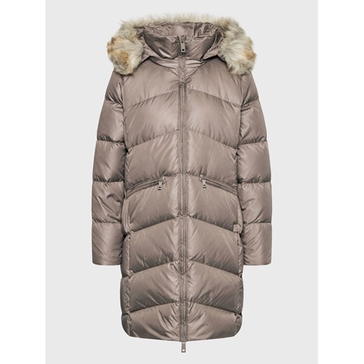 Calvin Klein Curve Kurtka puchowa Essential K20K205144 Brązowy Regular Fit ze sklepu MODIVO w kategorii Kurtki damskie - zdjęcie 182659599
