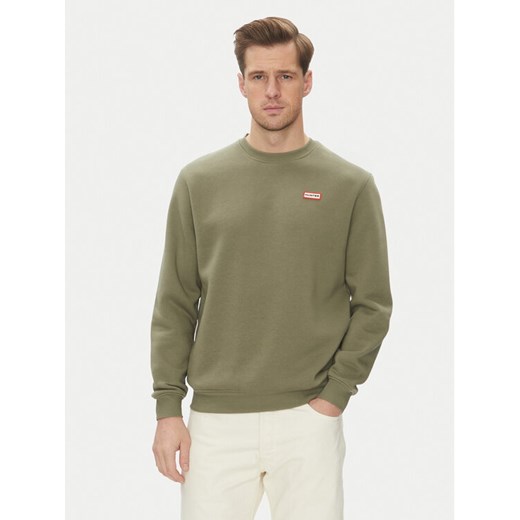Hunter Bluza May HARM0058251 Khaki Relaxed Fit ze sklepu MODIVO w kategorii Bluzy męskie - zdjęcie 182659647