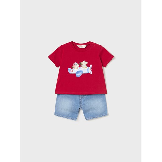 Mayoral Komplet t-shirt i spodenki 1268 Kolorowy ze sklepu MODIVO w kategorii Komplety niemowlęce - zdjęcie 182659716