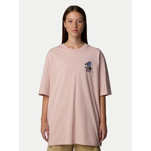 The North Face T-Shirt Unisex Mountain Cleanup NF0A8C4D Różowy Oversize ze sklepu MODIVO w kategorii Bluzki damskie - zdjęcie 182659726