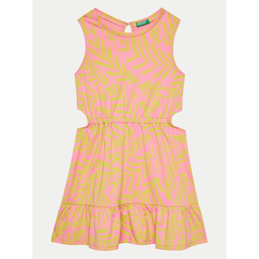 United Colors Of Benetton Sukienka codzienna 3M39CV00R Różowy Regular Fit United Colors Of Benetton 168 MODIVO