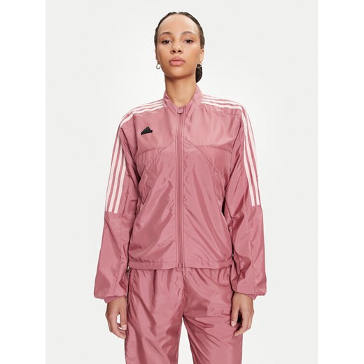 adidas Bluza Tiro Cut 3-Stripes Summer JJ4663 Różowy Loose Fit ze sklepu MODIVO w kategorii Bluzy damskie - zdjęcie 182659789