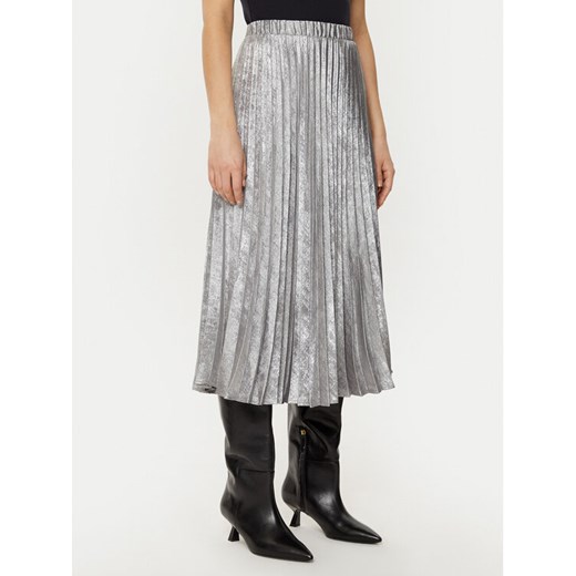 Gap Spódnica plisowana 587128-00 Srebrny Regular Fit ze sklepu MODIVO w kategorii Spódnice - zdjęcie 182659859