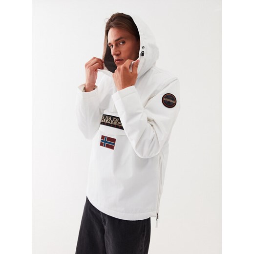 Napapijri Kurtka anorak Rainforest Winter 3 NP0A4GMC Biały Regular Fit ze sklepu MODIVO w kategorii Kurtki męskie - zdjęcie 182659878