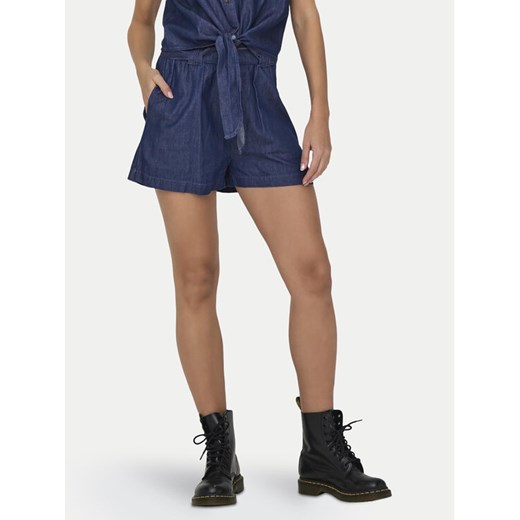 JDY Szorty materiałowe Kai 15321166 Granatowy Regular Fit ze sklepu MODIVO w kategorii Szorty - zdjęcie 182659907