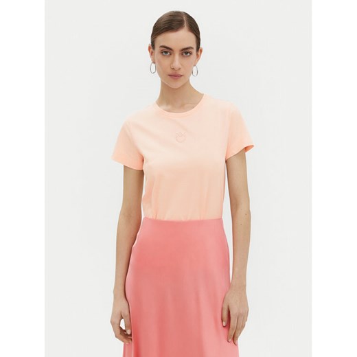PINKO T-Shirt Bussolotto 100355 Różowy Regular Fit ze sklepu MODIVO w kategorii Bluzki damskie - zdjęcie 182659918