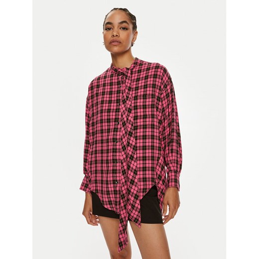 Pinko Koszula Corale 103899 A21N Różowy Regular Fit ze sklepu MODIVO w kategorii Koszule damskie - zdjęcie 182659949