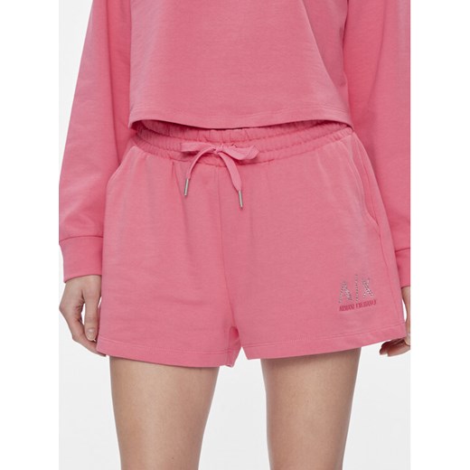 Armani Exchange Szorty sportowe 3DYS89 YJFHZ 14BH Różowy Regular Fit ze sklepu MODIVO w kategorii Szorty - zdjęcie 182660086