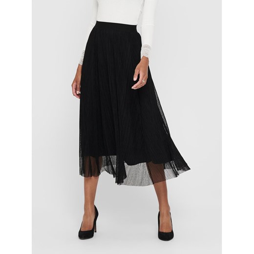 ONLY Spódnica midi 15214303 Czarny Regular Fit ze sklepu MODIVO w kategorii Spódnice - zdjęcie 182660107