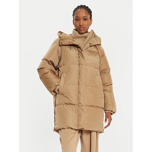 Weekend Max Mara Kurtka puchowa Newbembo 2425496042 Beżowy Relaxed Fit ze sklepu MODIVO w kategorii Kurtki damskie - zdjęcie 182660155