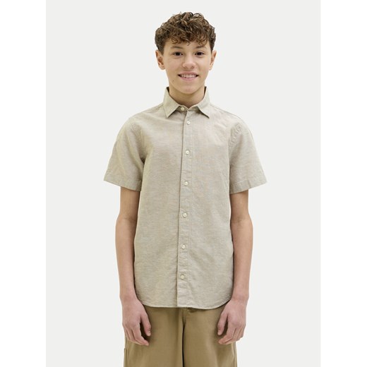 Jack&Jones Junior Koszula Breeze 12268986 Beżowy Regular Fit ze sklepu MODIVO w kategorii Koszule chłopięce - zdjęcie 182660199