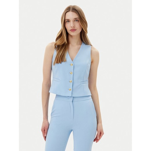 Maryley Kamizelka 25EB128/43MA Błękitny Regular Fit ze sklepu MODIVO w kategorii Kamizelki damskie - zdjęcie 182660215
