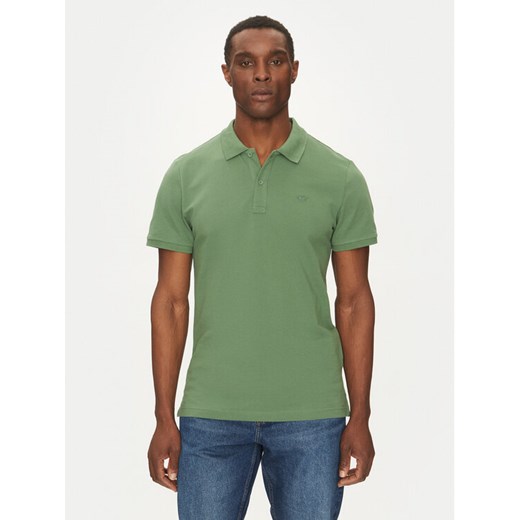 Mustang Polo Pierre 1016295 Zielony Slim Fit ze sklepu MODIVO w kategorii T-shirty męskie - zdjęcie 182660275