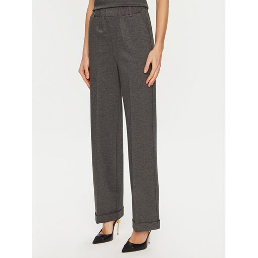 ViCOLO Spodnie materiałowe TS0116 Szary Regular Fit ze sklepu MODIVO w kategorii Spodnie damskie - zdjęcie 182660276