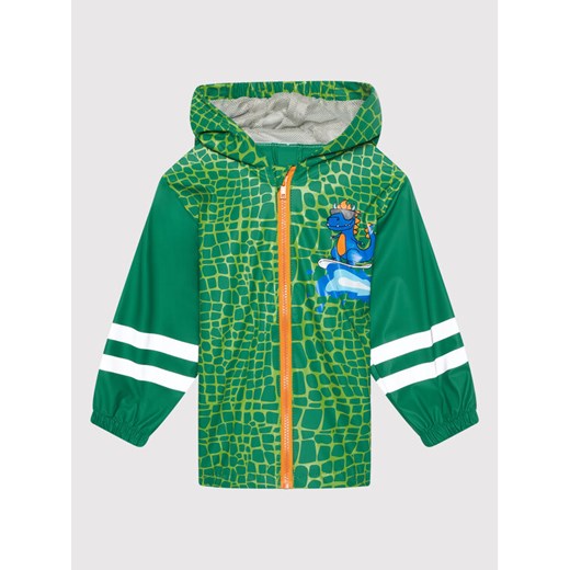 Playshoes Kurtka przeciwdeszczowa 408403 M Zielony Regular Fit ze sklepu MODIVO w kategorii Kombinezony i kurtki - zdjęcie 182660329